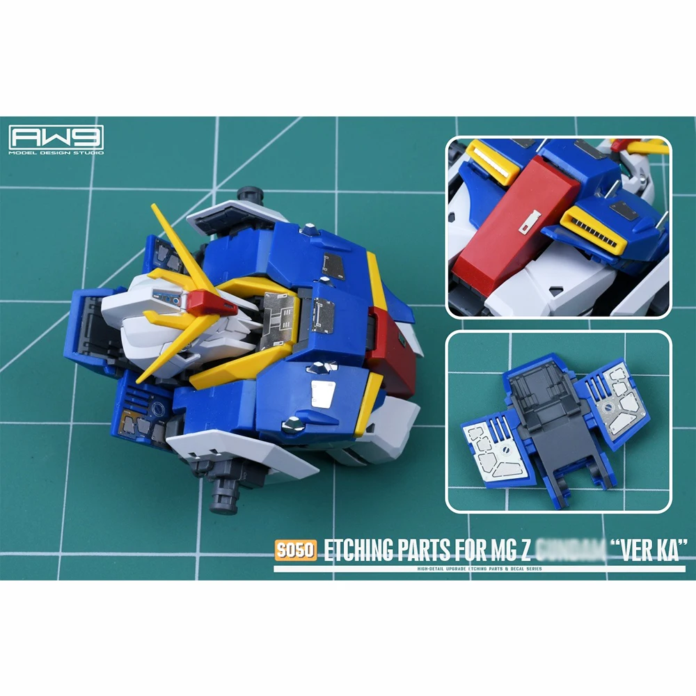 MADWORKS bagian etsa logam, untuk 1/100 MG Zeta Ver.ka Set alat Detail untuk dewasa, Model penggemar, hadiah hobi