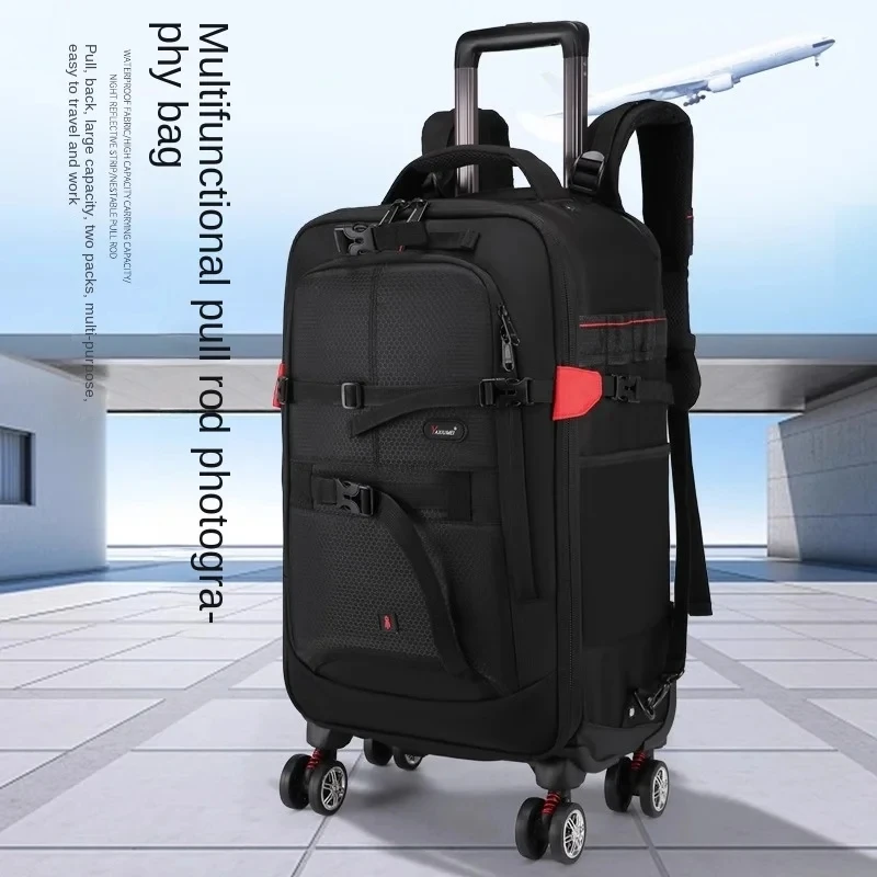 Multifunction Camera Bag Suitcase Backpack Digital Camera Trolley Case Professional Camera Travel Bags Trolley Luggage Backpacks