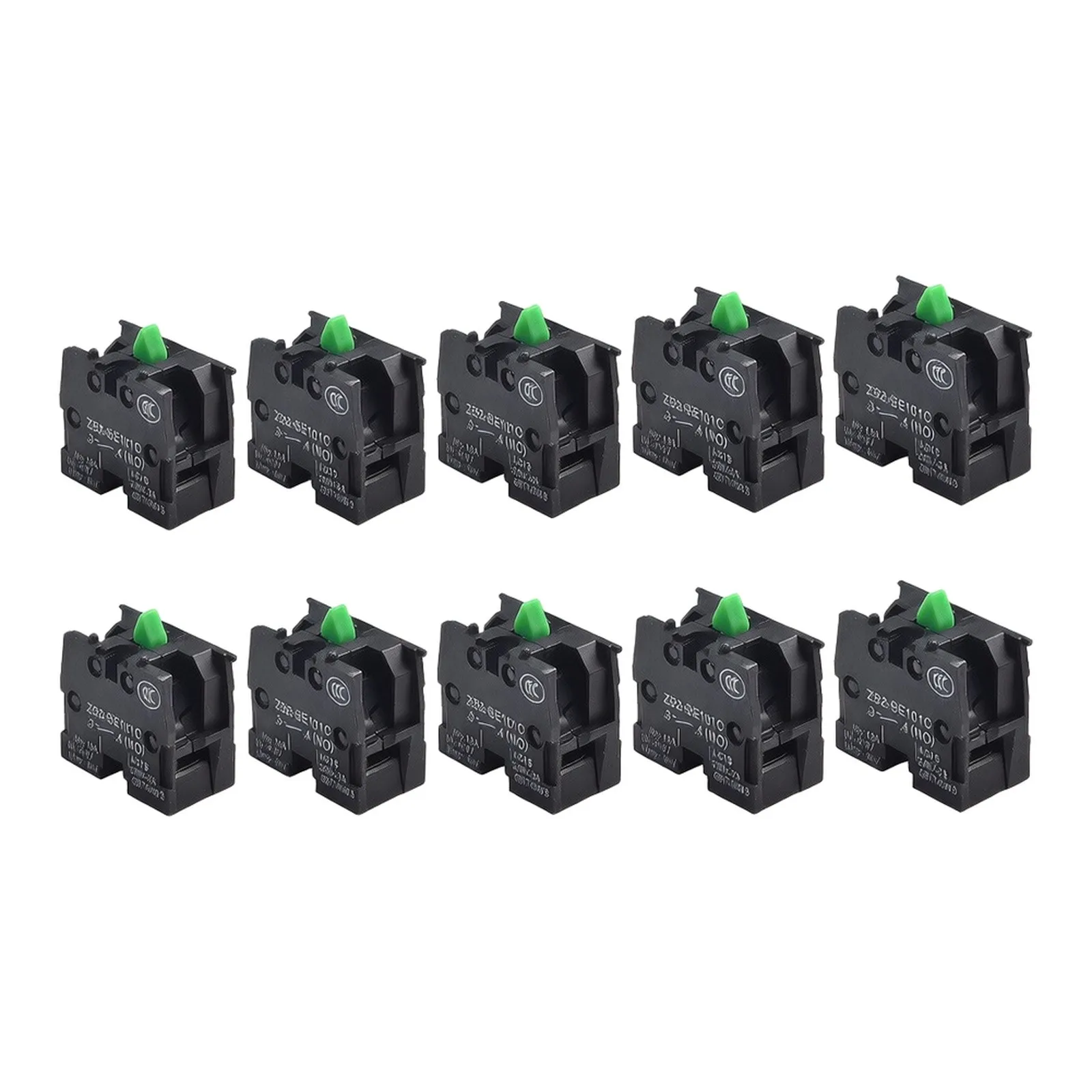 10PCS XB2 Series Pushbutton Switches ZB2-BE101C Normally Open ZB2-BE102C Normally Closed for Control System Integration 10A 600V