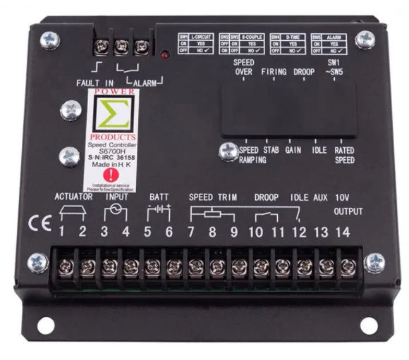 

Kecepatan Engine Gubernur S6700H untuk generator Speed Control S6700H
