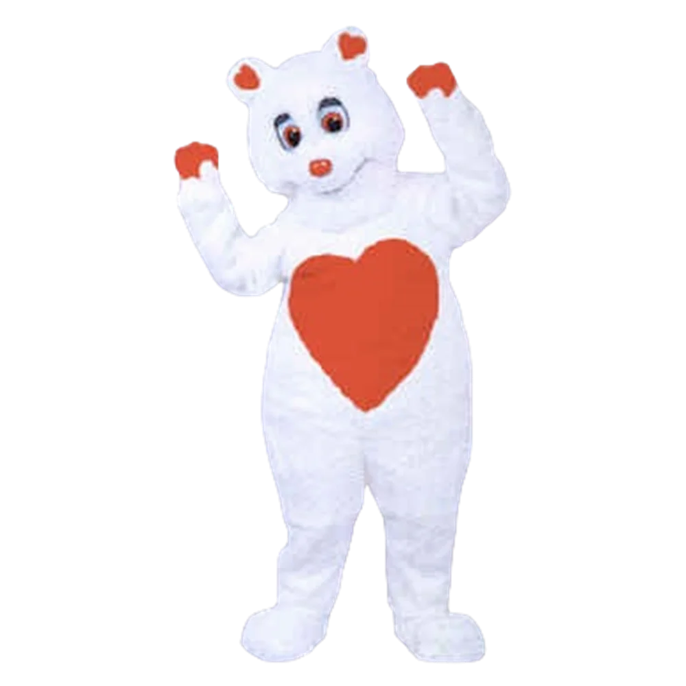 Best Valentine bear Mascot Costume Adult Party Carnival Celebration Costume Bear Mascotte Mascota Outfit Suit Carnival Fancy521