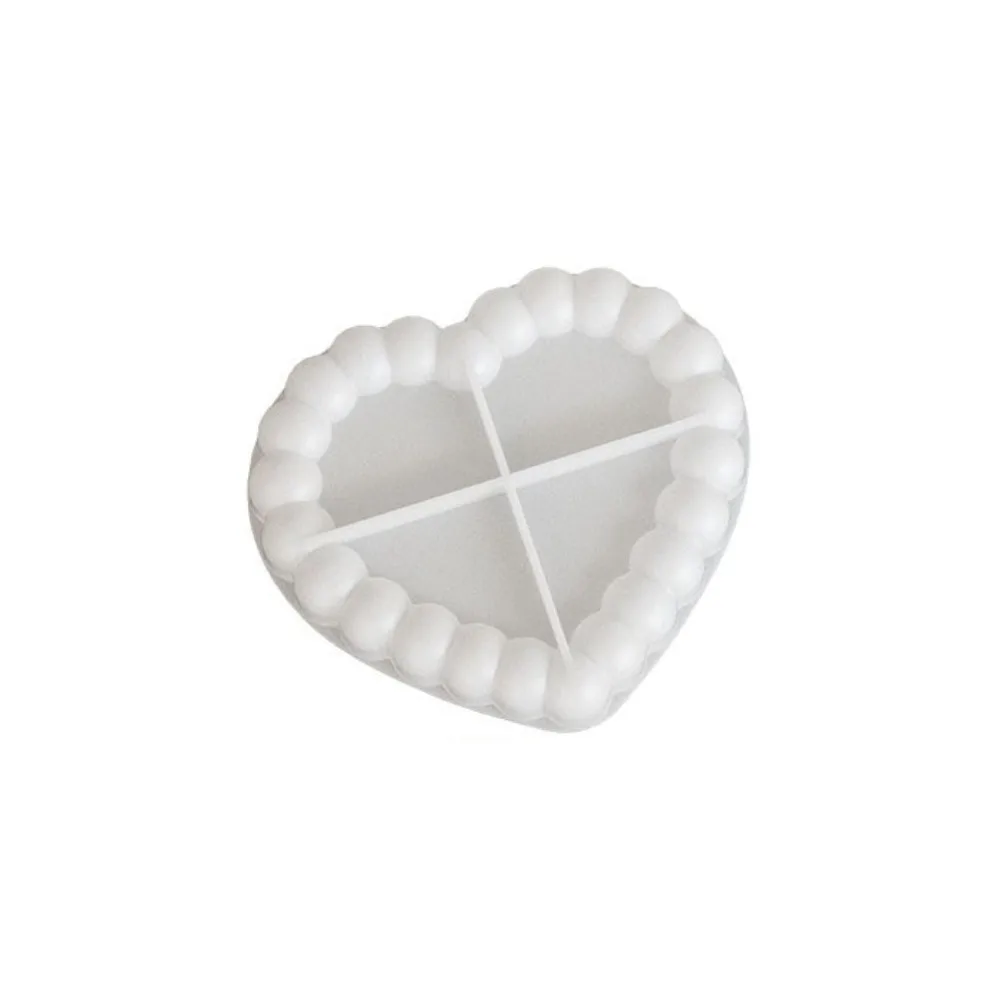 Creative DIY Coaster Silicone Mold Translucent Round Gift Casting Mold Heart Shape Cloud Shape Gypsum Tray Mold Gift Making