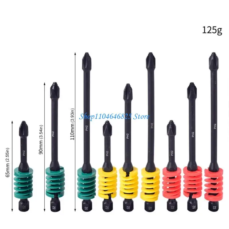 3PCS Fast Release Screwdriver Heads Anti Slip Grooves Tool Accessories