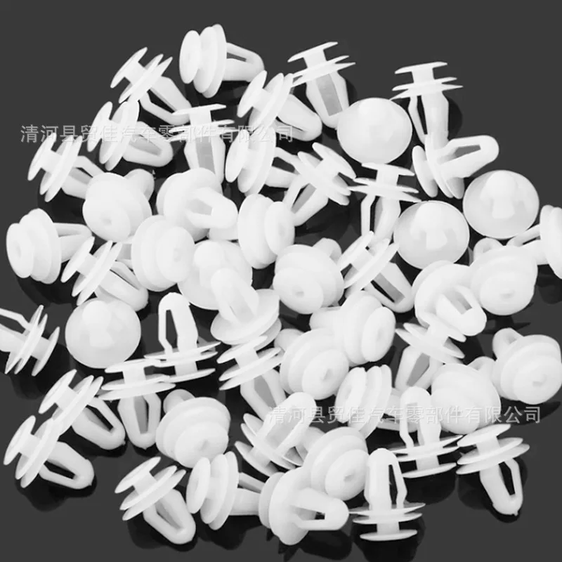 50PCS 9mm Fastener Door Clip Auto Hollow Door Clip Auto Plastic Clip