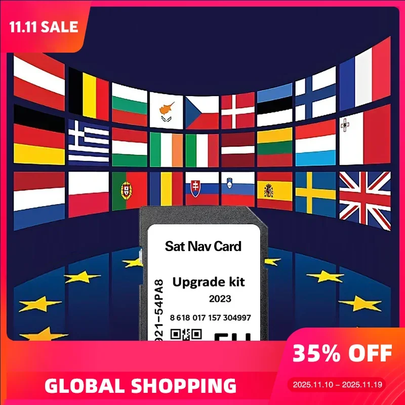 

Sat Nav SD Card 16GB GPS Navigation Maps for Suzuki Slda Bosch Map Europe 2023