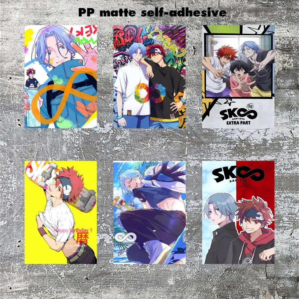 Sk8theinfinity Anime Cool Poster Frameless poster pp Matte adhesive paper for Living room hallway bedroom