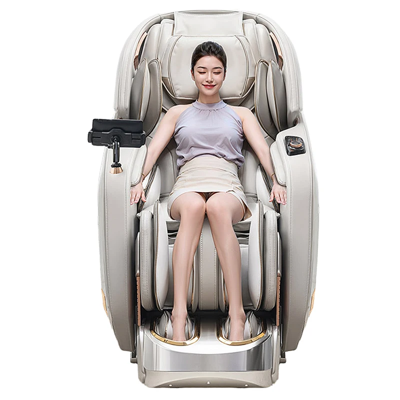 Advanced 4D Cervical Foot Massage Chair Air Compression Zero Gravity Vibration For Full Body Circulation-Ergonomic Smart Massage