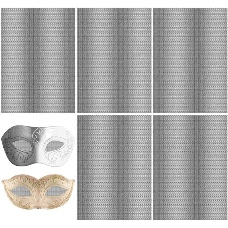 

ABIY Fursuit Handicrafts Eye Fursuit For Props Furry Cosplay 5 Sheets 0.5Mm Black Plastic Mesh, 11.8In X 7.87In