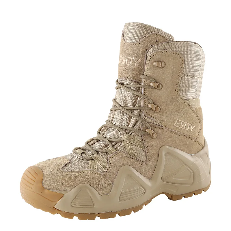 New Men Boots Desert Combat Outdoor Man Non-slip Snow Boots Male Waterproof Tactical Platform Ankle Boots