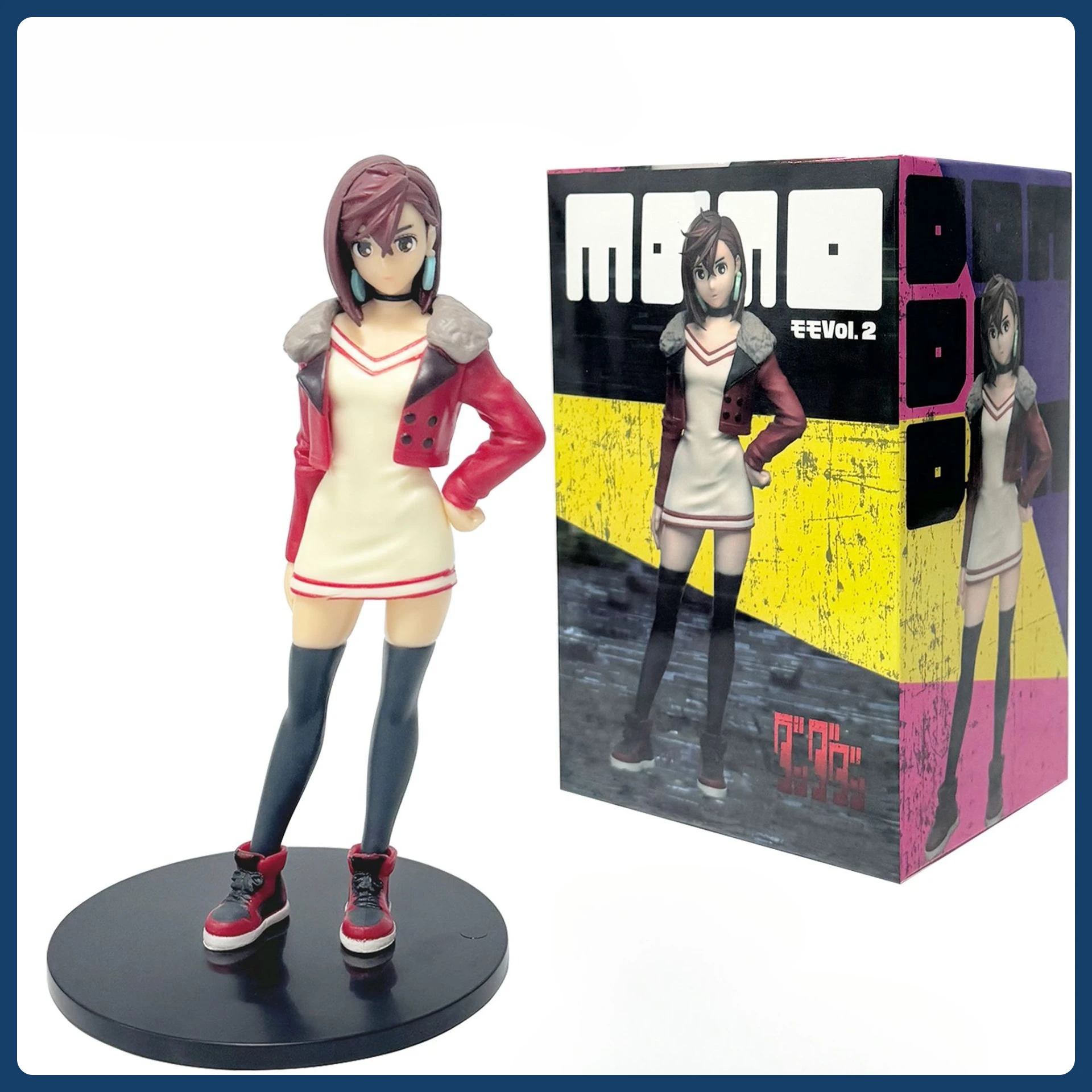 3 รูปแบบอะนิเมะ Dan Da Dan GK Ayase Momo Casual เสื้อผ้า Pvc รุ่น Momo Pressed บะหมี่กึ่งสําเร็จรูปรูปโต๊ะเครื่องประดับของเล่นตุ๊กตา