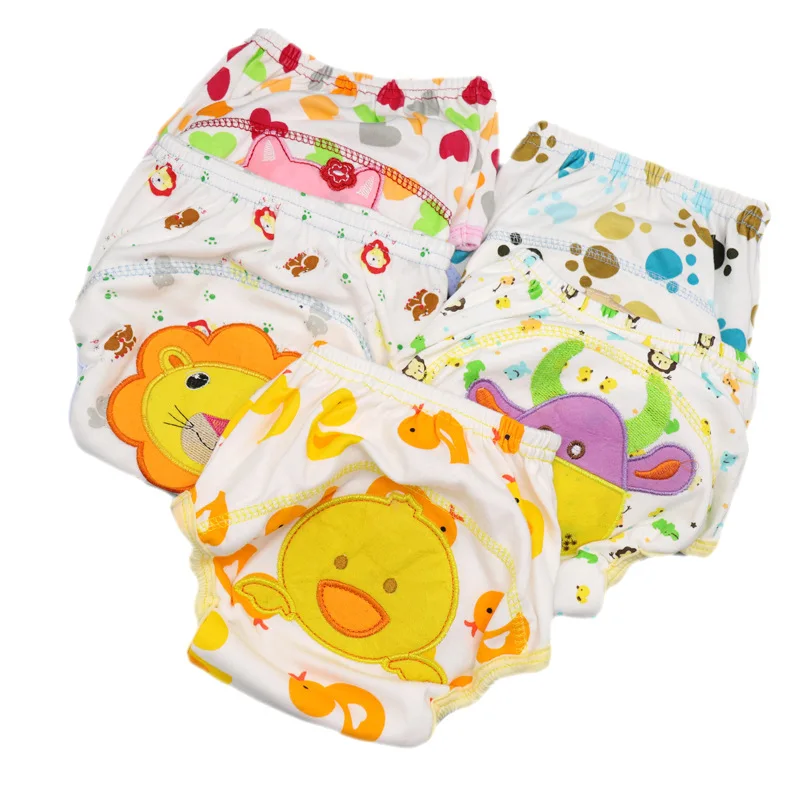 Mother Kids Baby Bare Cotton Cloth Diapers Unisex Reusable Infants Children Training Panties Washable Underwear Nappies Changing