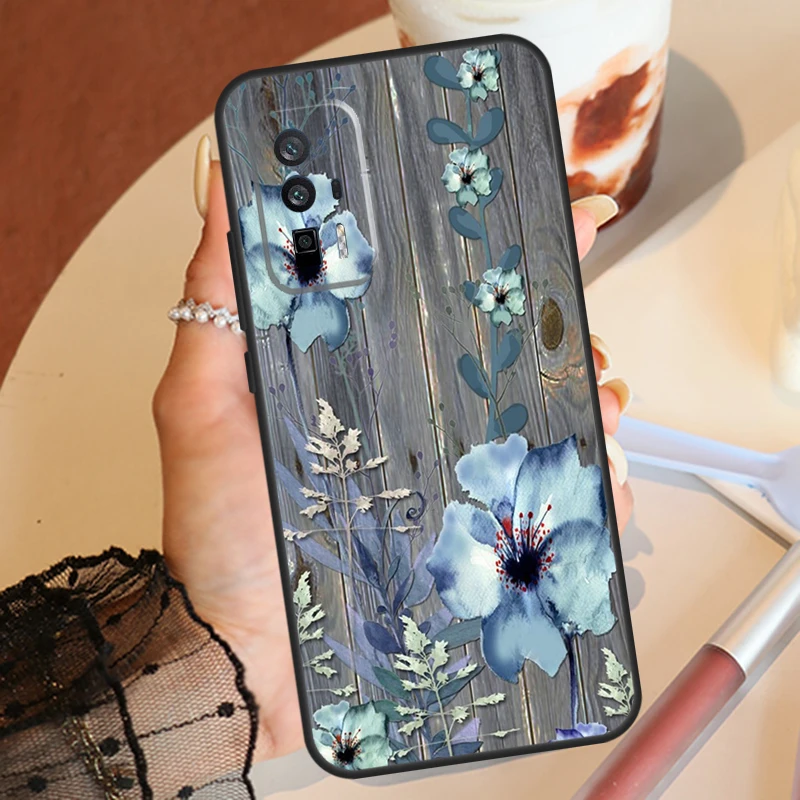 Western Rustic Barn Wood Lace Case For POCO F3 F5 M5 M5s X5 X3 Pro F4 X4 GT Xiaomi 13 Ultra 13T 12T 11T Pro 12 Lite Cover