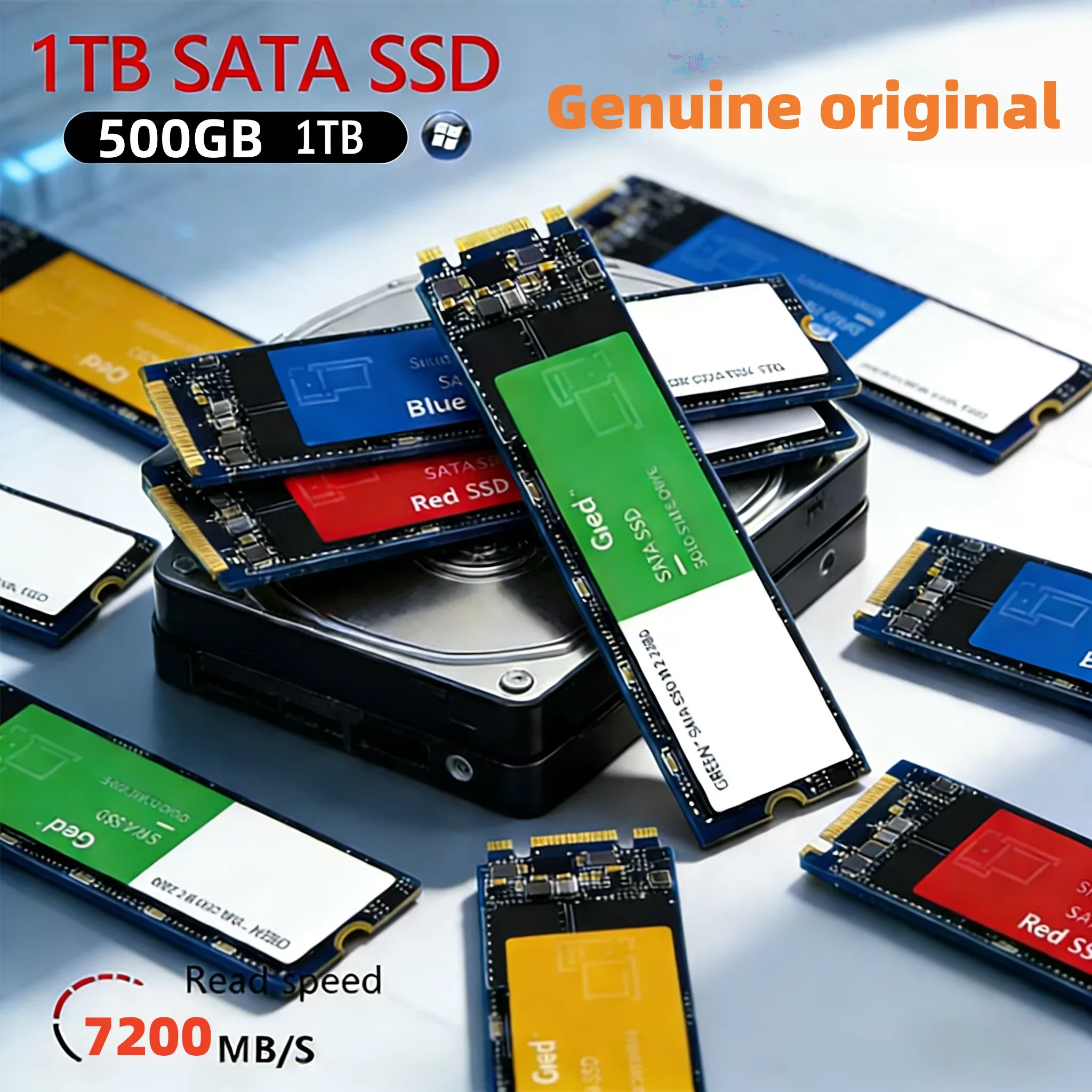 Nuevo SSD M2 2280HDD 2026, unidad de estado sólido portátil de alta velocidad, SATA, compatible con portátiles/PC de escritorio/MAC/PS4/PS5