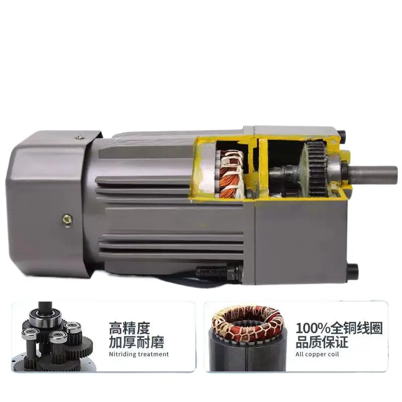 Speed Motor 6-400w Adjustable Infinitely Variable Micro Miniature Gear Motor AC 220v