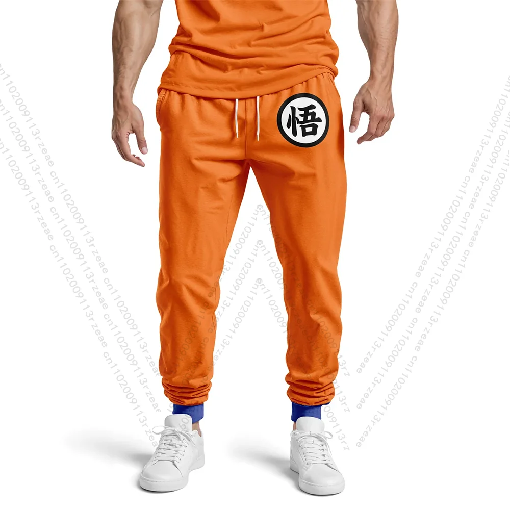Pantalones de Anime Goku Dragon Ball Z, disfraz de Cosplay para hombre, traje de gimnasio estampado, pantalones informales para correr, deportes, entrenamiento y trotar