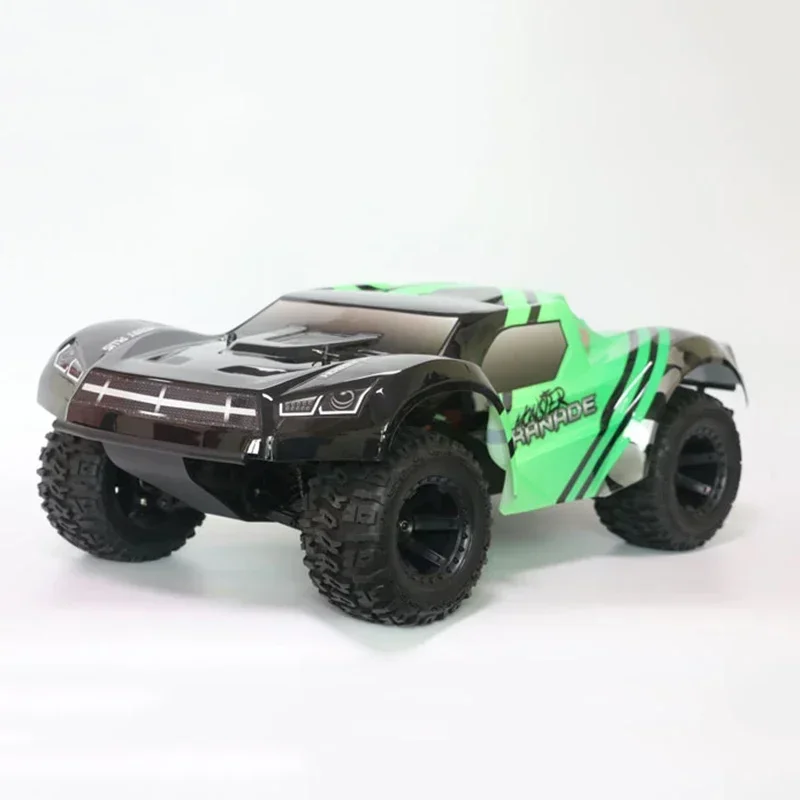 1/10 RC Short Truck Off-road Climbing Vehicle Four-wheel Drive Brushless Power HB Speed 80KM/H RTR with Battery Charger