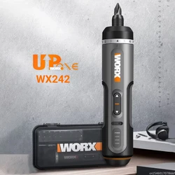 Worx 4V Electrical Screwdrivers Set WX242 Portable Smart Cordless Power Screw Driver Mini Electric Drill Home Repair Power Tool