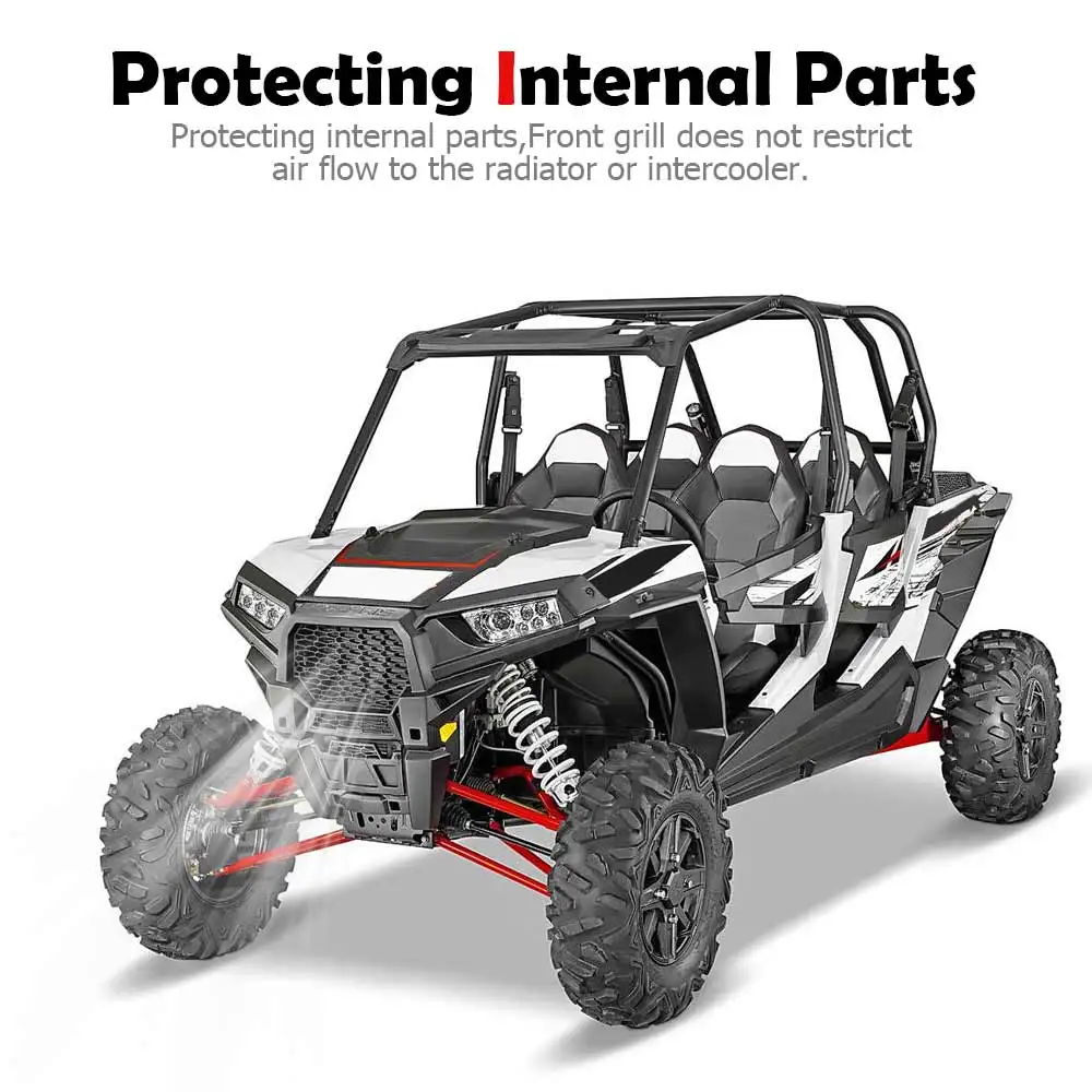 UTV Accessories Front Grilles Cover Main Mesh Grill For Polaris RZR XP 1000 900 XP4 Trail S 900 Premium EPS XC Edition S4 1000