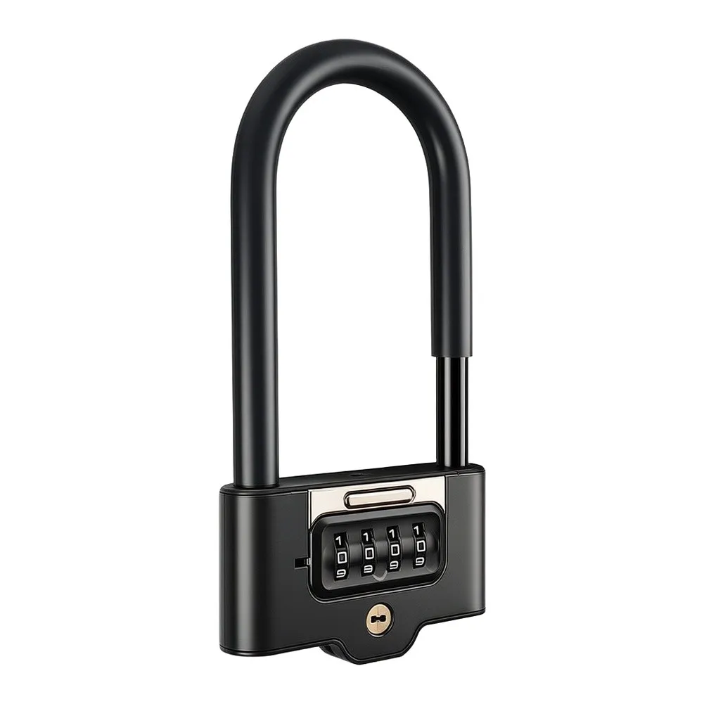 Double Open U Lock Password Key For Combo Waterproof Anti Cut Steel Bicycle Security Bracket For Bicycle Cycling Accessories