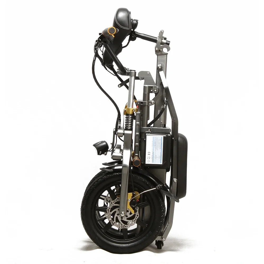 z for 14inch Offroad Full Suspension three-wheel 2 seat electric motorcycle 350W 500W 48V folding e-scooter