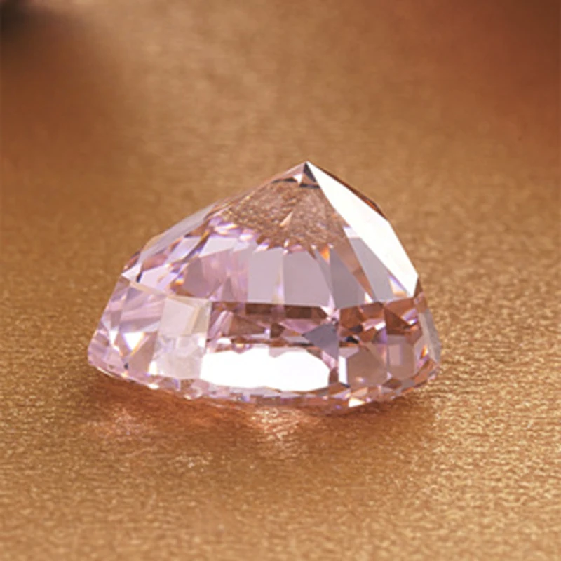 Ювелирные изделия, искусственные камни, розовое сердце, ледяная огранка 9A, циркон 5x5 мм, 5 шт., изготовление ювелирных изделий, аксессуары «сделай сам»