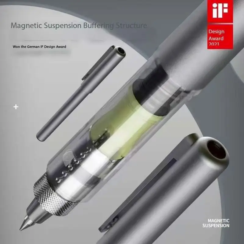 Długopis żelowy z lewitacją magnetyczną, końcówka kulkowa, długopis węglowy — zdjęcie produktu 3