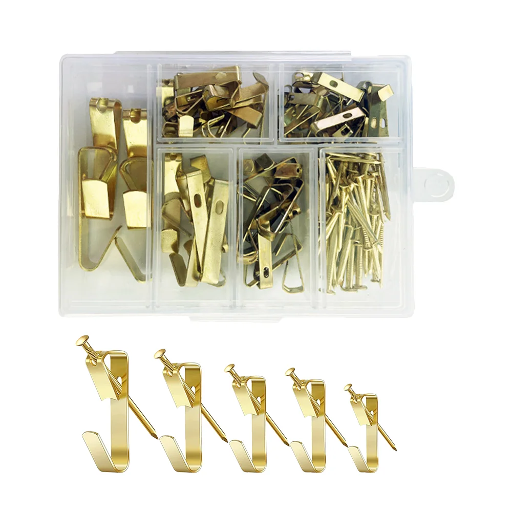 

130 Pcs Picture Hook Clothes Hanging Hangers Accessories Nails Iron Hooks