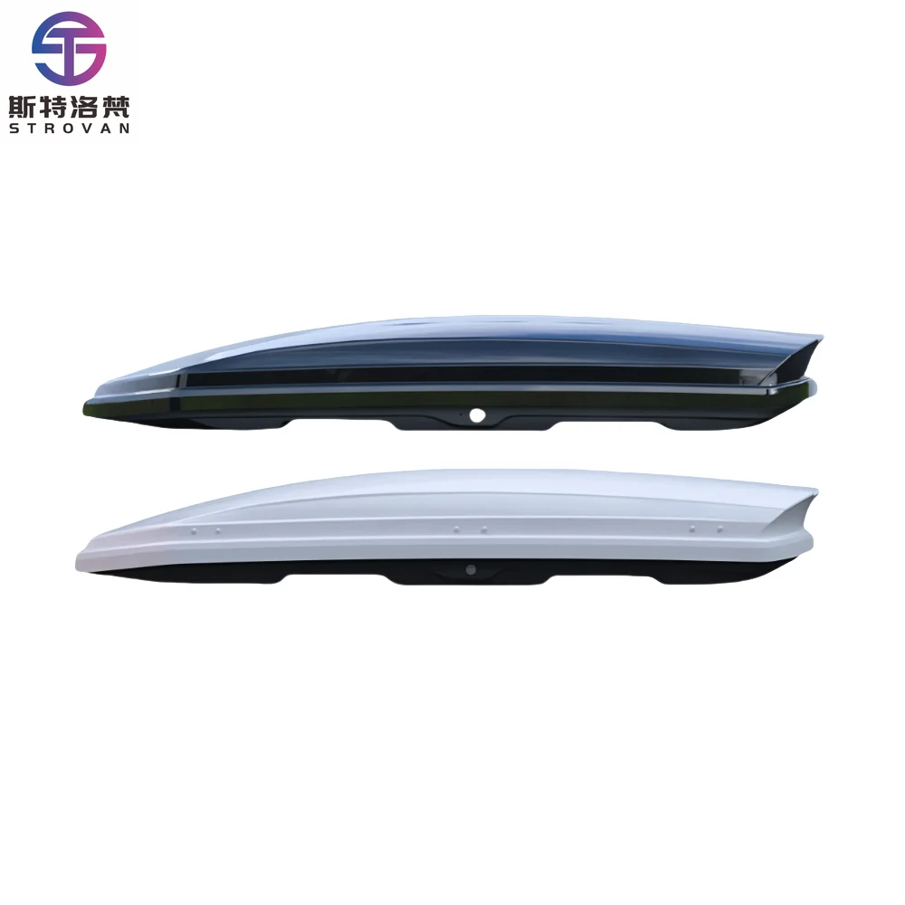 

STLF White ABS Waterproof Roof Cargo Box Rack Carrier for SUV Cars Outdoor Travel Storage Box Accessories