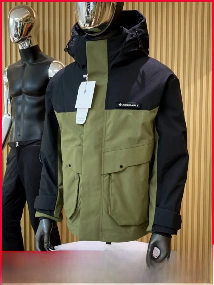 

Новая зимняя мужская утепленная куртка с термоизоляцией, цветная, с эффектом сохранения тепла, из полиэфирного волокна, для работы, ветрозащитная