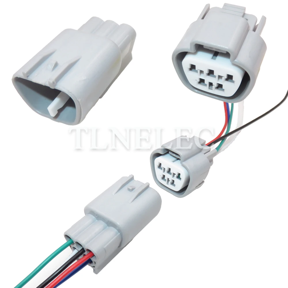 5 Pin Way Automotive Wiper Sealed Socket with Wires Car Motor Wiring Harness Sockets For Electric EVO6189-0504 6188-0327