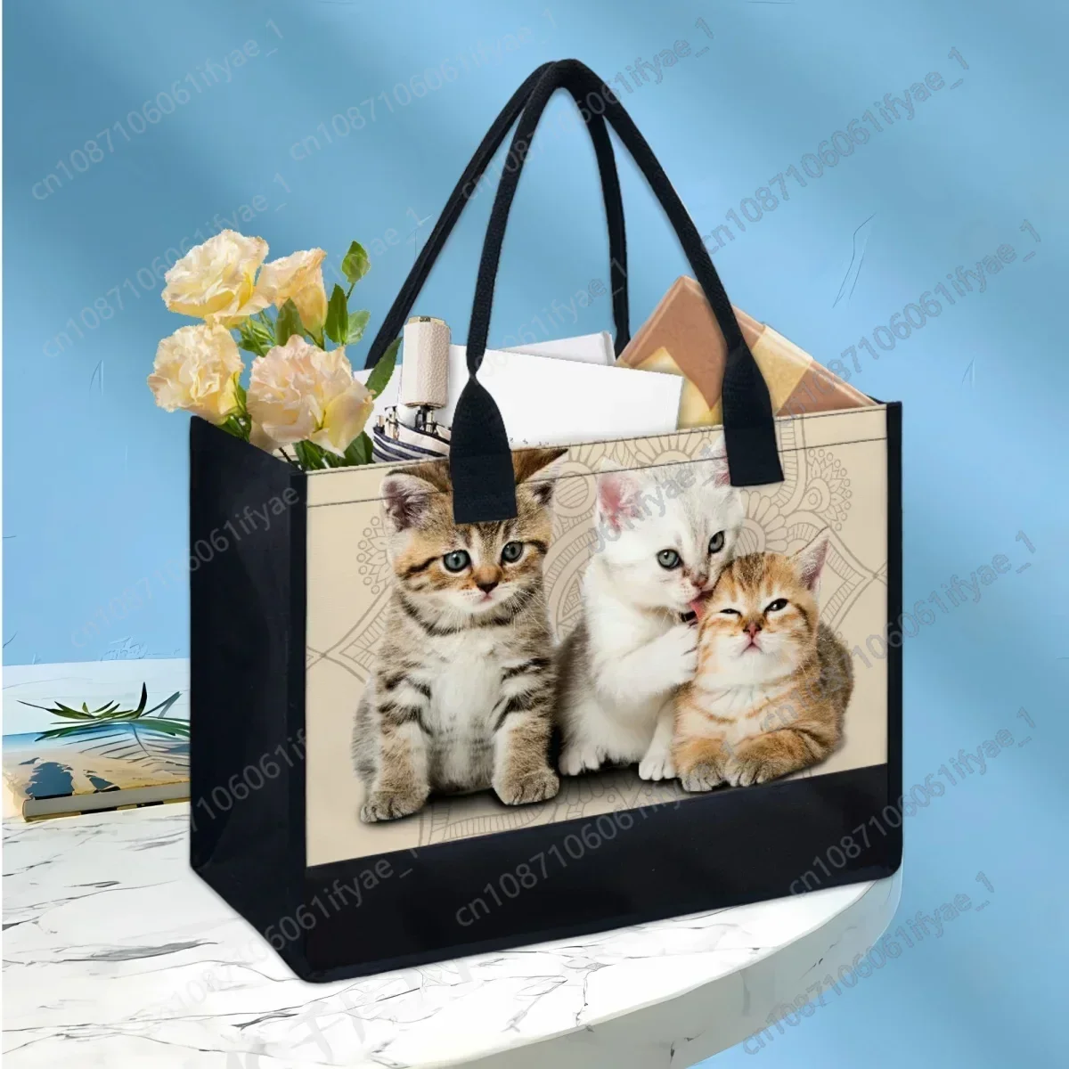 2023 Shopping Tote Bags Boho Cat Designer Casual Wedding Bridesmaid Handbsgs Best Teacher's Day Mother's Day Gift Clutch Female