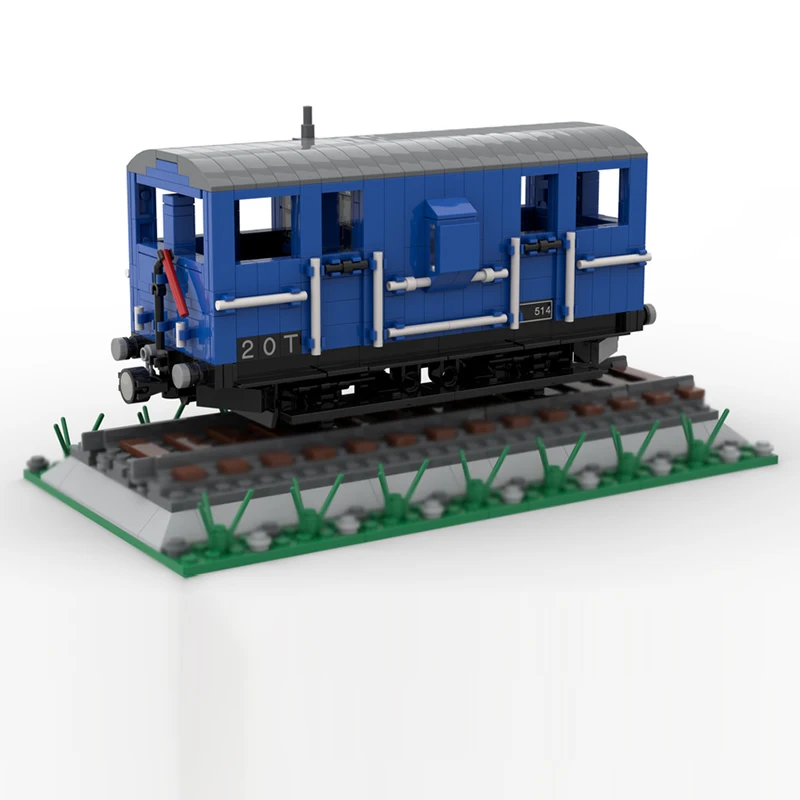 Modèle de voiture de ville MOC, briques de construction BR ZUV, Ballast de requin, fourgon de frein, technologie modulaire, cadeaux de vacances pour enfants, jouets à assembler, costume