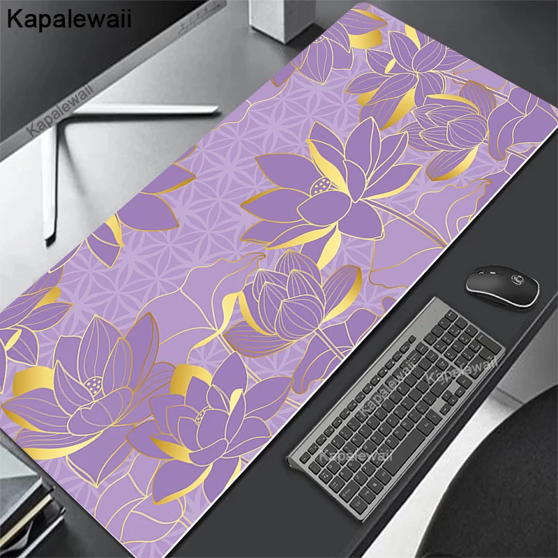 

Lotus Flower Large Art Mousepad Office Tables Anime Deskmat Laptop Xxl Mouse Pad Gamer 900x400 Gaming Accessories Free Shipping