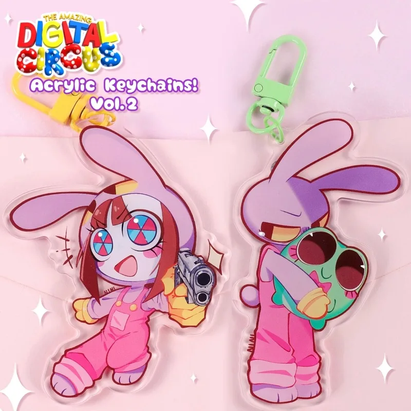 

TADC Acrylic Keychain Double Sided Vol.2 Jax ver Pomni Jax Original Acrylic Handmade Cute Cartoon Anime Pendant Toy Creative