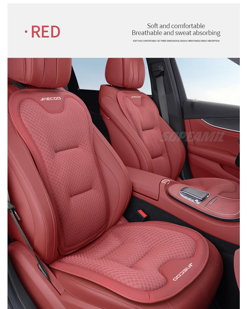 Für Chery JAECOO J5 J5EV J6 J7 J7SHS J8 J9 2024-2026 Auto-Sitzrückenlehnen-Kissenbezug Atmungsaktiver Sitzschutzbezug – Detail 24