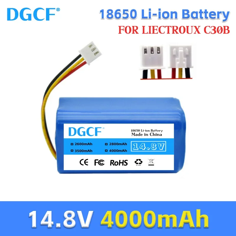 

14.8v 4000mAh Original Li-ion Battery for LIECTROUX C30B Robot Vacuum Cleaner Spare Batteries