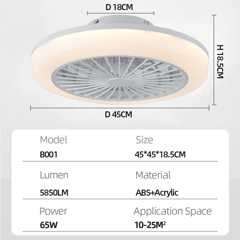 Ventilador de techo con Control remoto inteligente, luz LED para sala de estar, dormitorio, hogar moderno y Simple, restaurante, nuevo