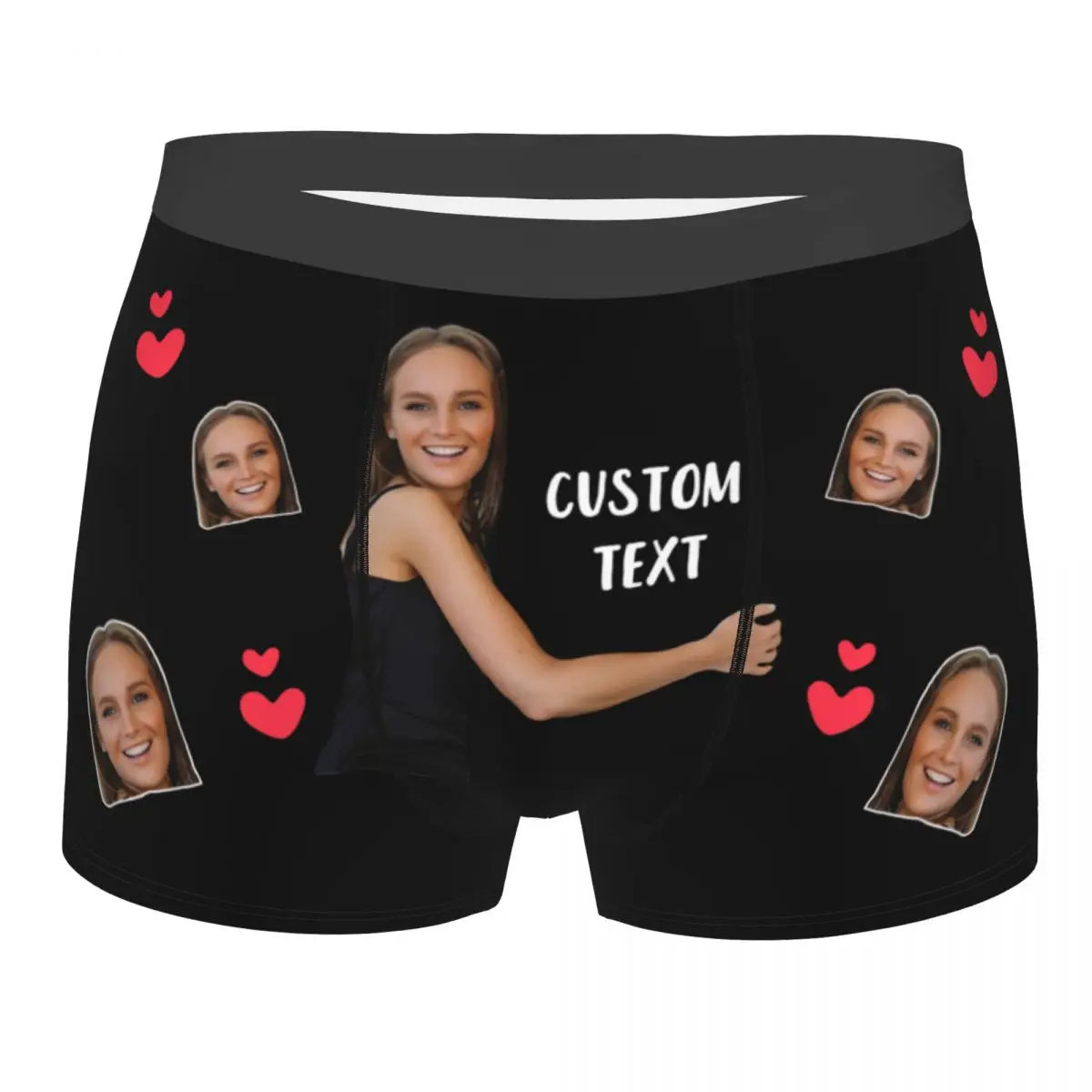 Valentine\'s Day Personalize Boxer Face Custom Photo Man\'s Underwear Gift for Man Boyfriend Anniversary Birthday/Wedding Gifts