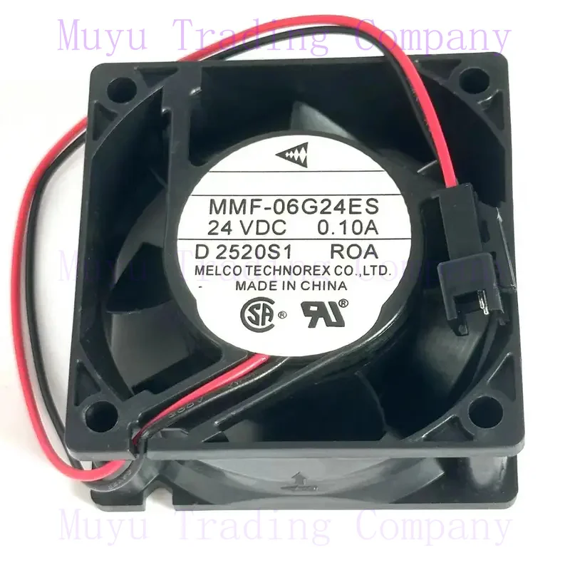 FOR MMF-06G24ES DC 24V 0.10A 60x60x25mm 2-Wire Server Cooling Fan