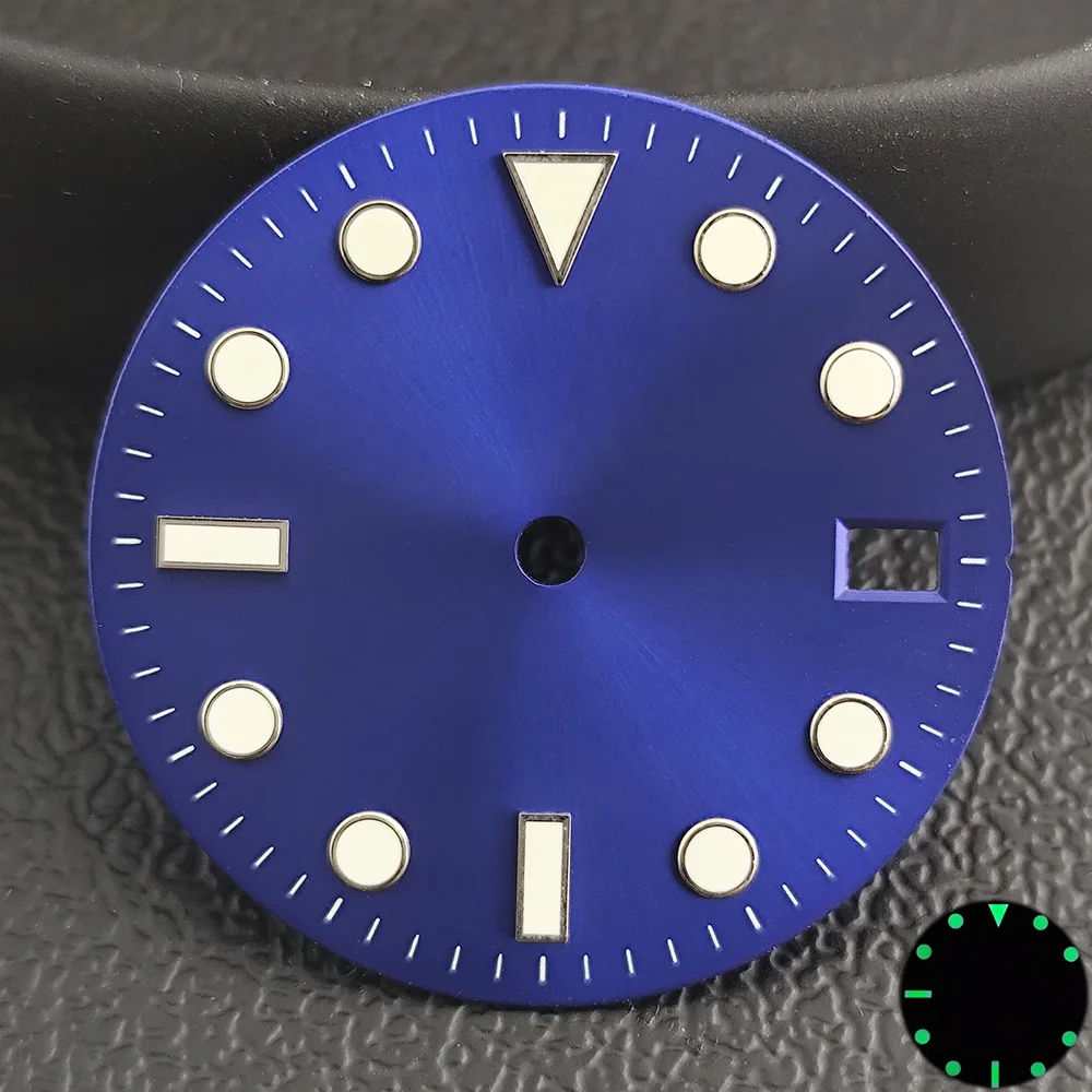 Циферблат серии NH, циферблат 35/36, циферблат 28,5 мм, настраиваемый логотип, синий, черный, серый, розовый, оранжевый, серебристый, белый