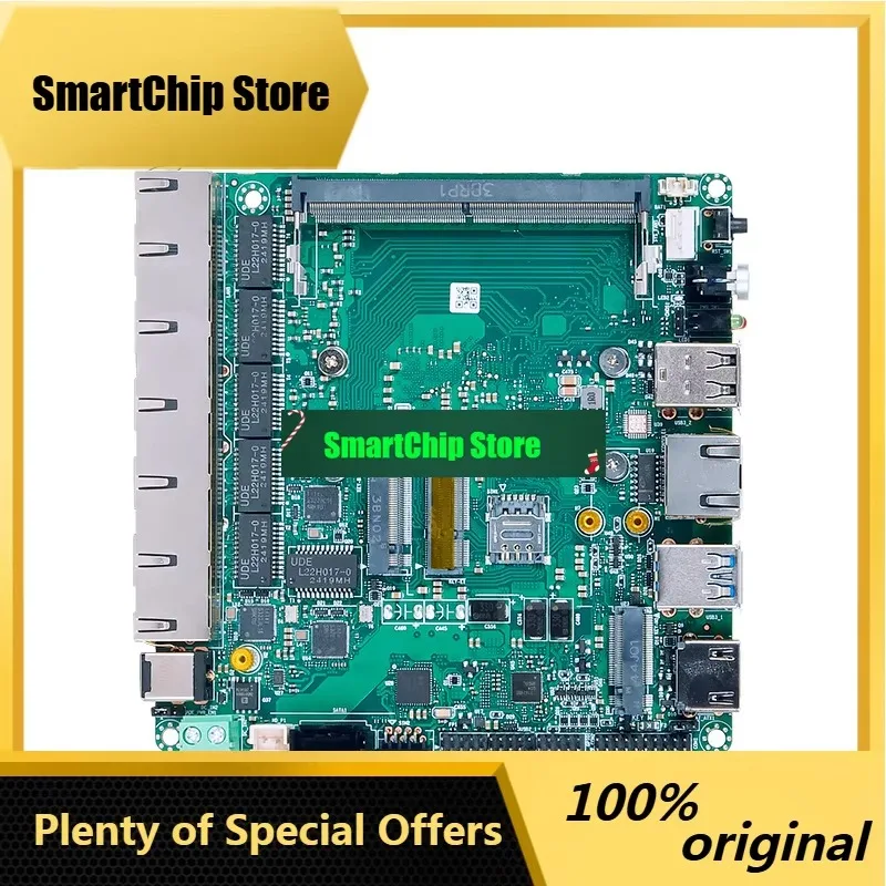SmCpItx Firewall Pfsense Motherboard With 6 * I226v Port Cpu N150/n305 1*hdmi 4*usb Rs232 Pfsense Router Motherboard