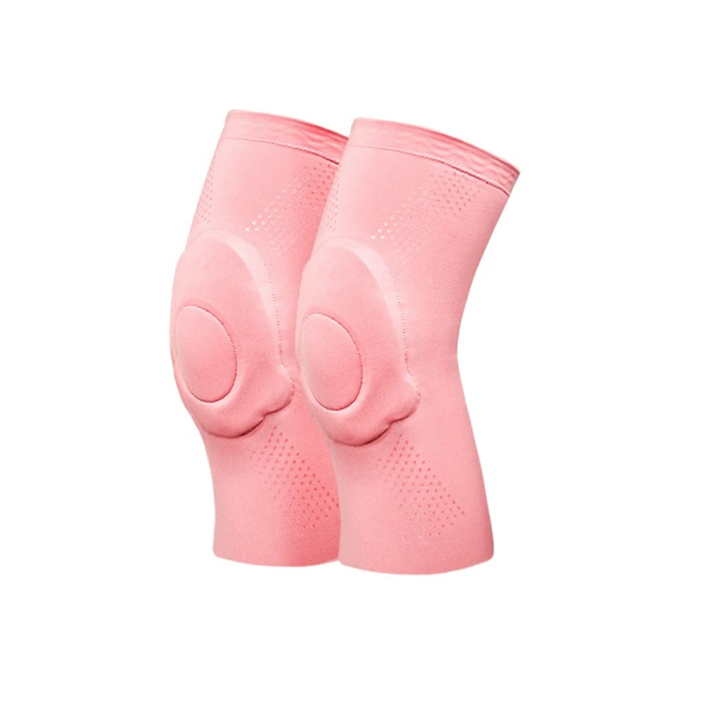 

2 Pcs Sports Kneepad, Soft and Breathable Dancing Knee Pads, Ultra Thin Elastic Thick Silicone Anti-collision, for Women Fitness