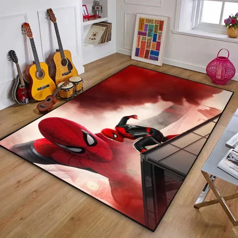 

KK01Superhero Spider Man Indoor Large Area Rug Living Room Bedroom Decoration Floor Mat Kitchen Bathroom Non Slip Carpet）9%g