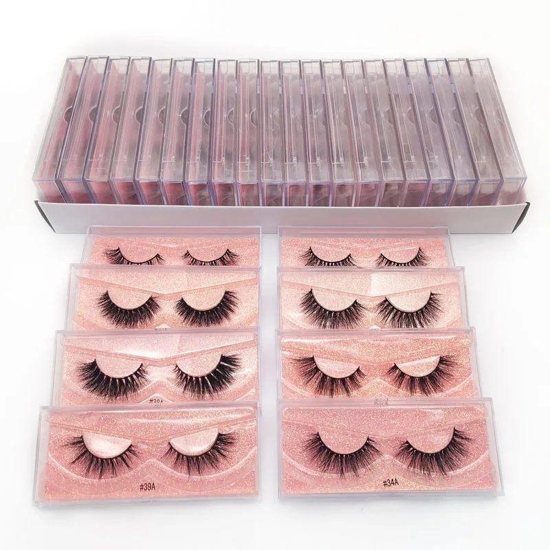 YSDO False Eyelashes 1 Pair Full Thick Faux Cils Natural Long 3D Mink Lashes Strip Fluffy Fake Eyelash Eye Lash Extension Makeup