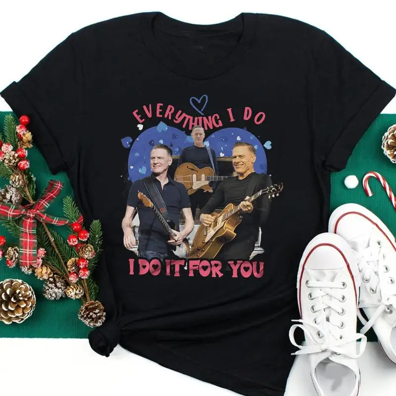Bryan Adams Do It For Christmas Black S 234Xl Unisex Xmas T Shirt