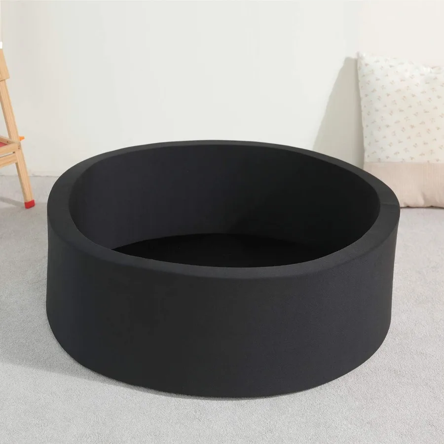 บ่อบอลทรงกลมในร่มทำจากฟองน้ำเนื้อนุ่ม เหมาะสำหรับสีดำ