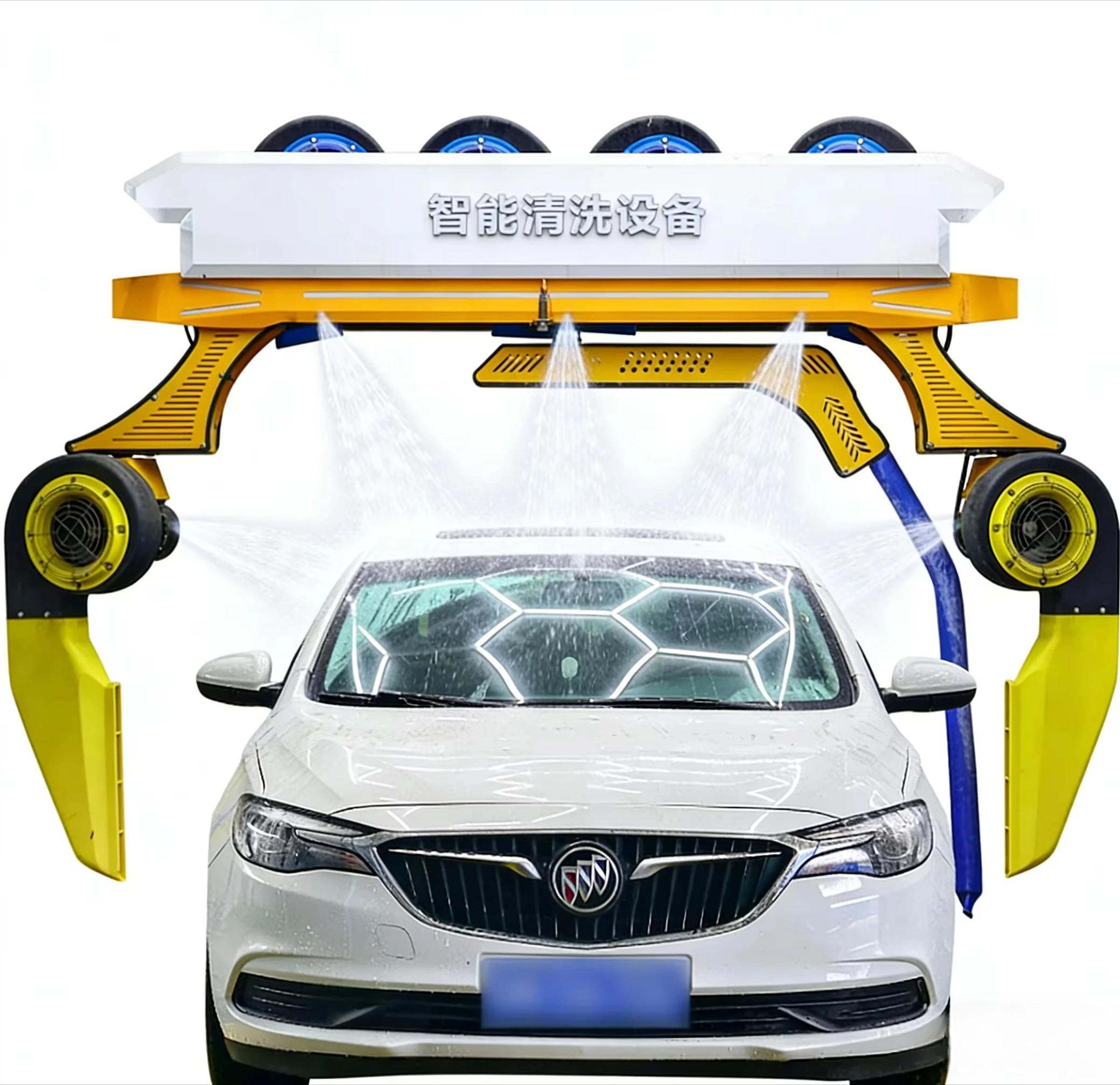 Touchless Robotic Car Wash Machine New Design Energy Saving Power Mode For Daily Operation