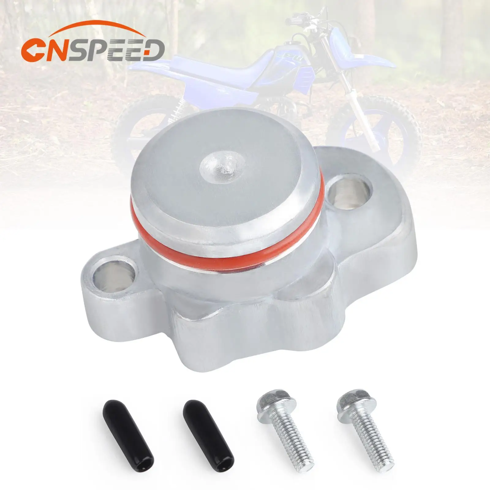 

CNSPEED Upgrade Oil Pump Plug Cover Kit for Yamaha PW50 Models 1981-2024 With Plug Cover O-Ring / 2Pcs Mounting Bolts Port Cap