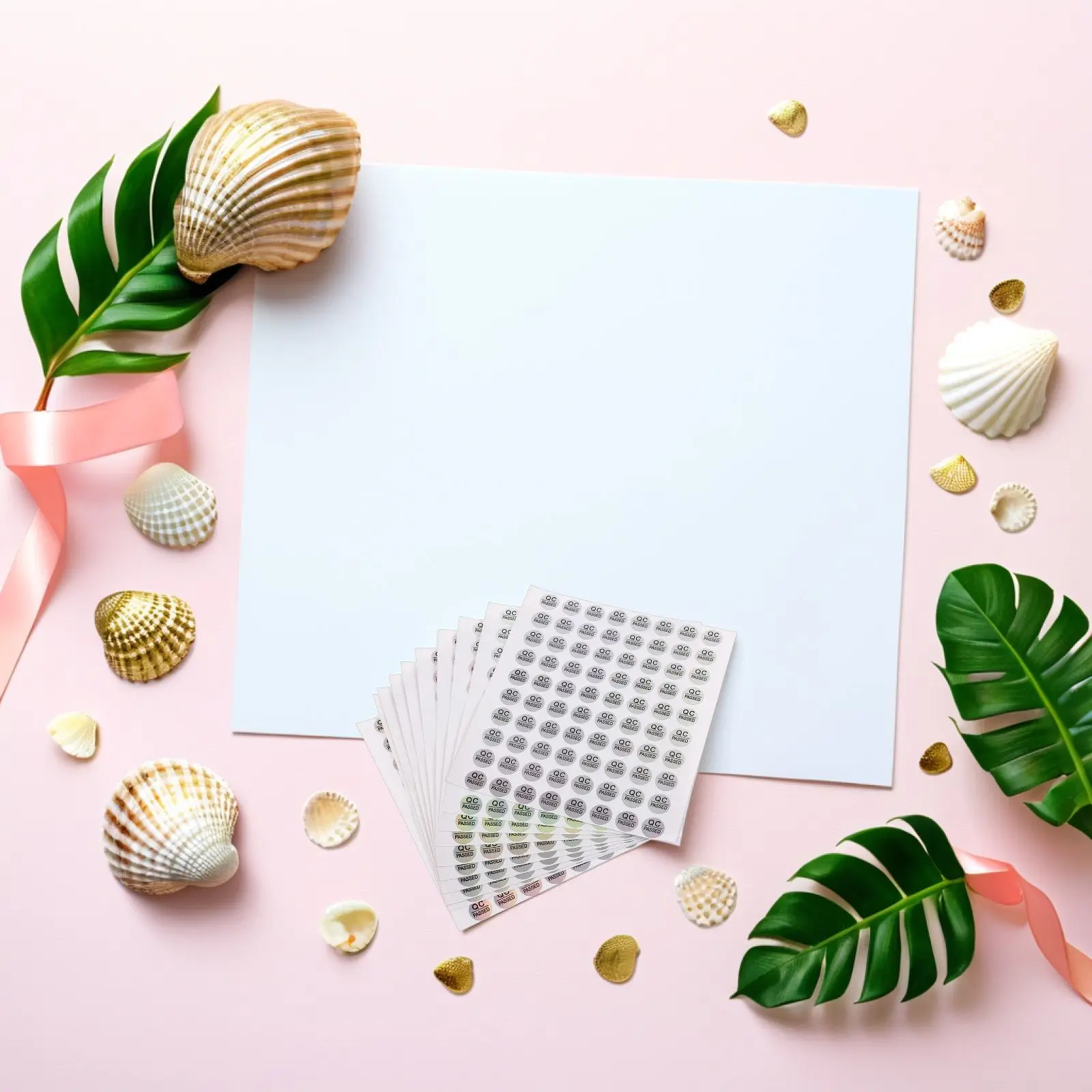 1600 pcs PASS Labels 10mm Diameter Clear PVC Quality Inspection Stickers Inventory Management Files Folder Tags