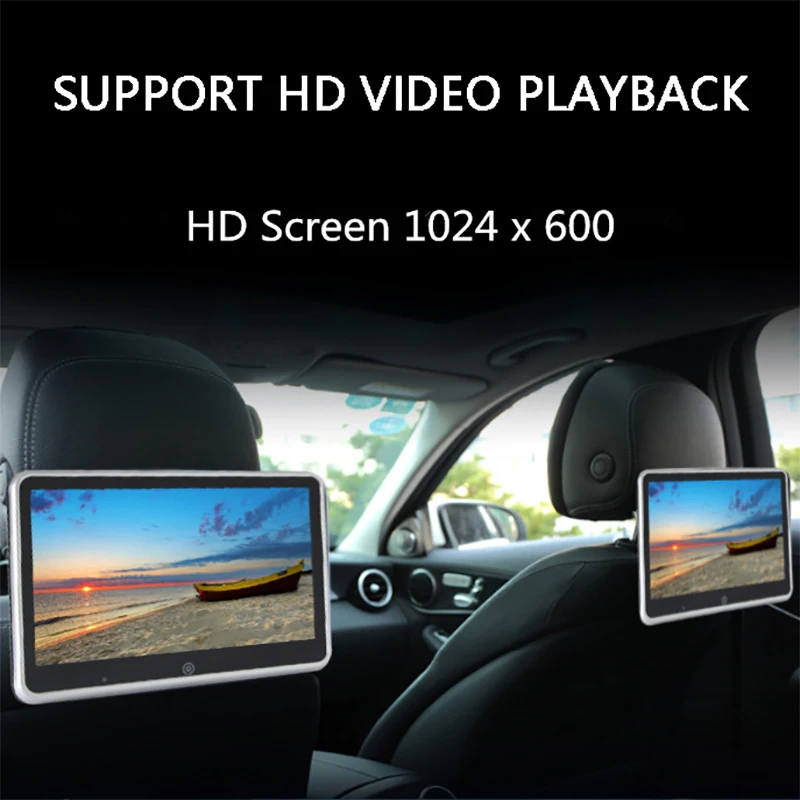 10.1 Inch Ultra-Thin Car Headrest Monitor MP5 Player Mirror Link 1080P Video Screen With USB/SD Multimedia Player